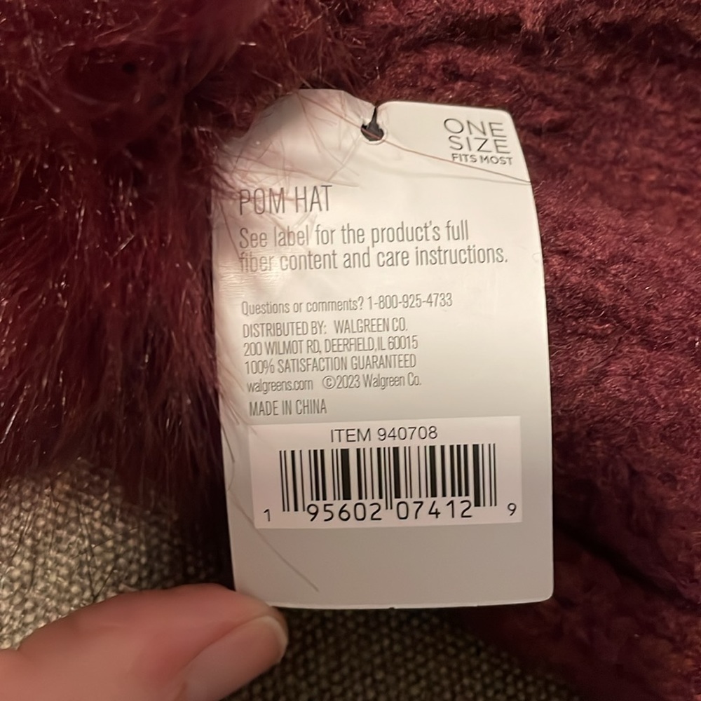 NWT!! Pom Hat - Picture 5 of 5